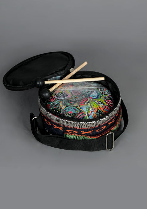 Colorful Flower Pattern Tongue Drum - Small