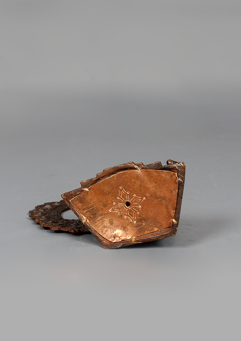 Oxidized Copper Medicine Buddha Statue 3.75" H