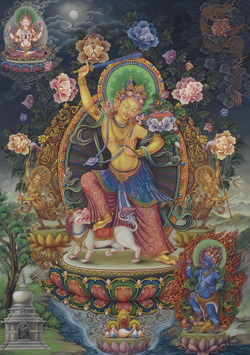 Newari Paubha Manjushree Print Art