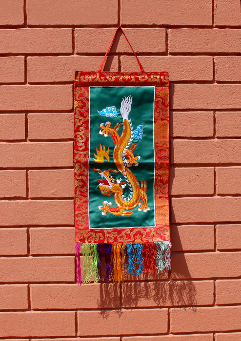 Dragon Embroidery Wall Hanging Banner