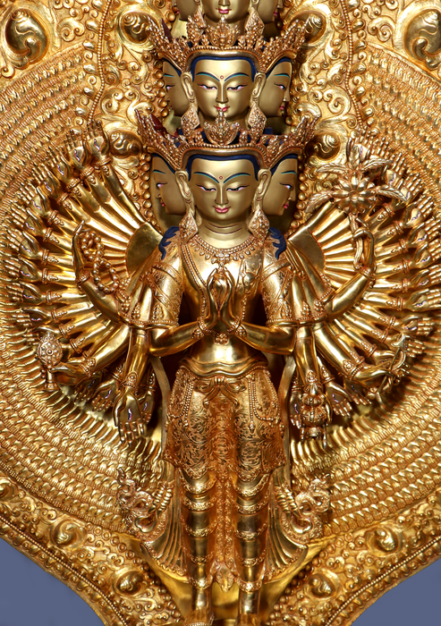 Masterarts Thousand Armed Avalokiteshvara Statue 48" H