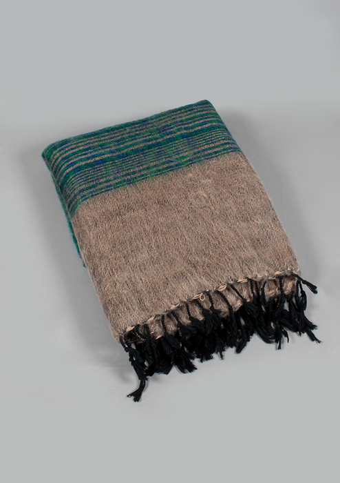 Handloomed Stripes Yak Wool Blanket