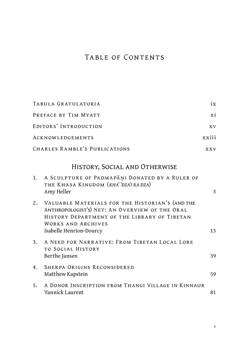 Yungdrung: A Ramble in Tibetan Studies | A Festschrift for Charles Ramble