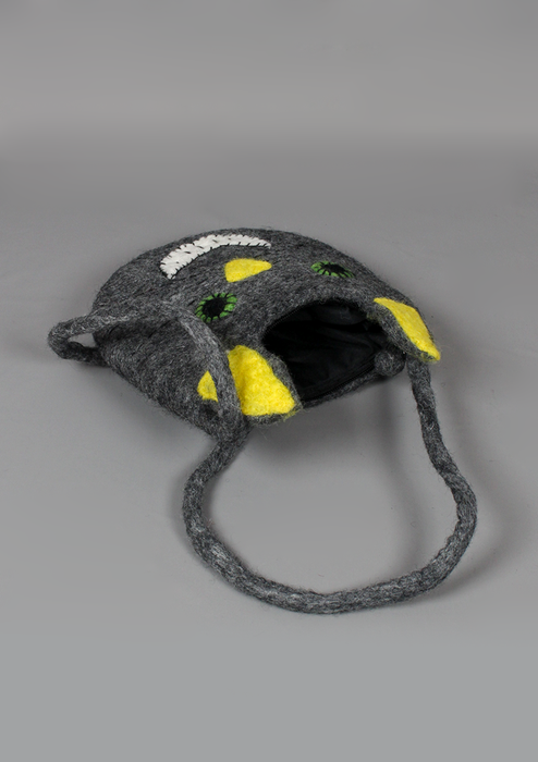 Felt Round Cat Design Bag