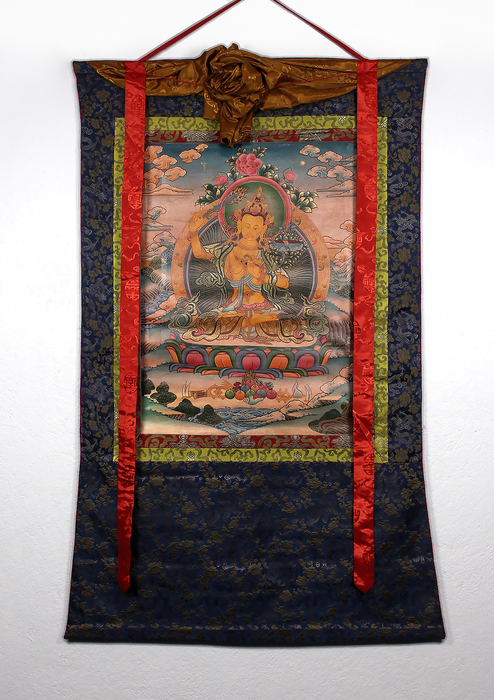 Manjushree Brocade Thangka Painting