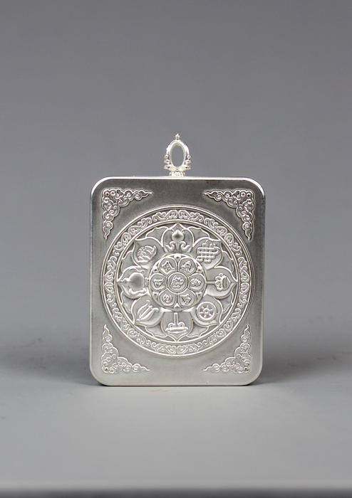 Green Tara Mini Thangka  Painting  Pendant