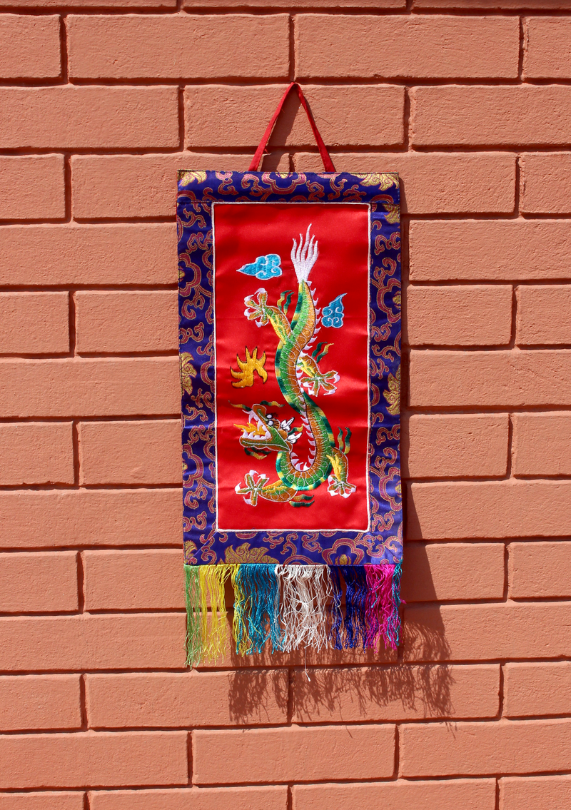 Dragon Embroidery Wall Hanging Banner