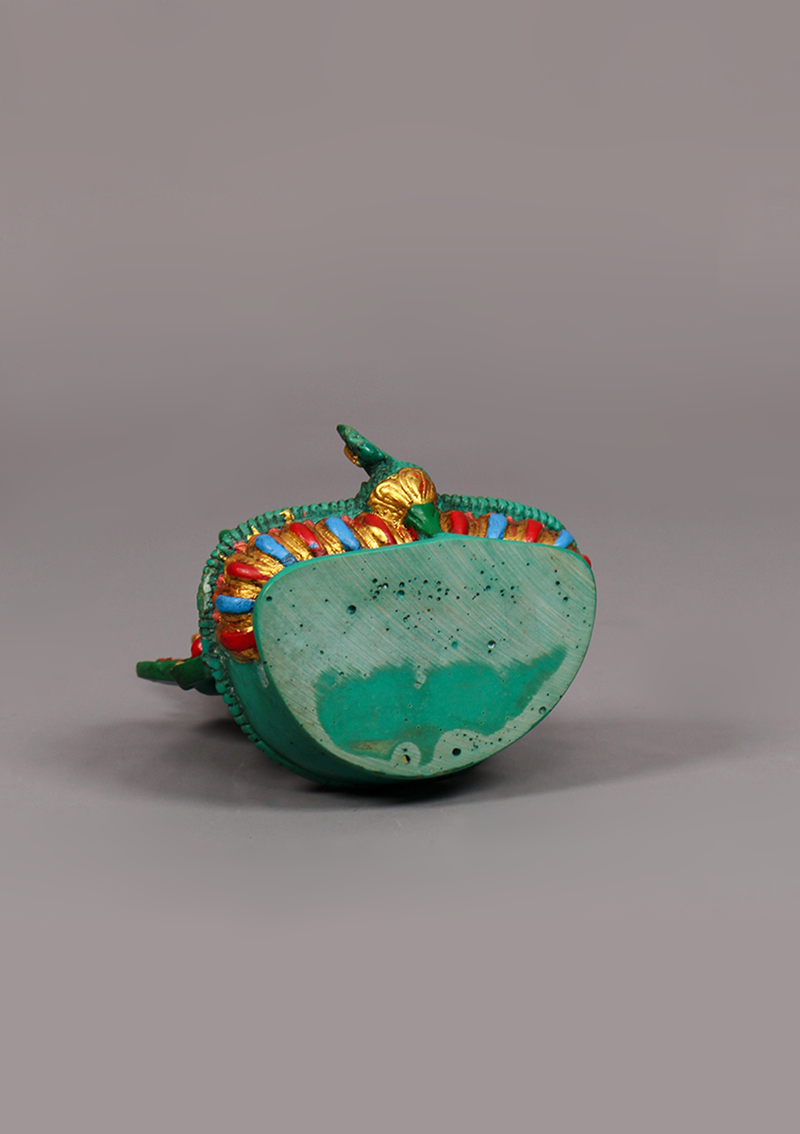 Hand Painted Resin Green Tara Statue