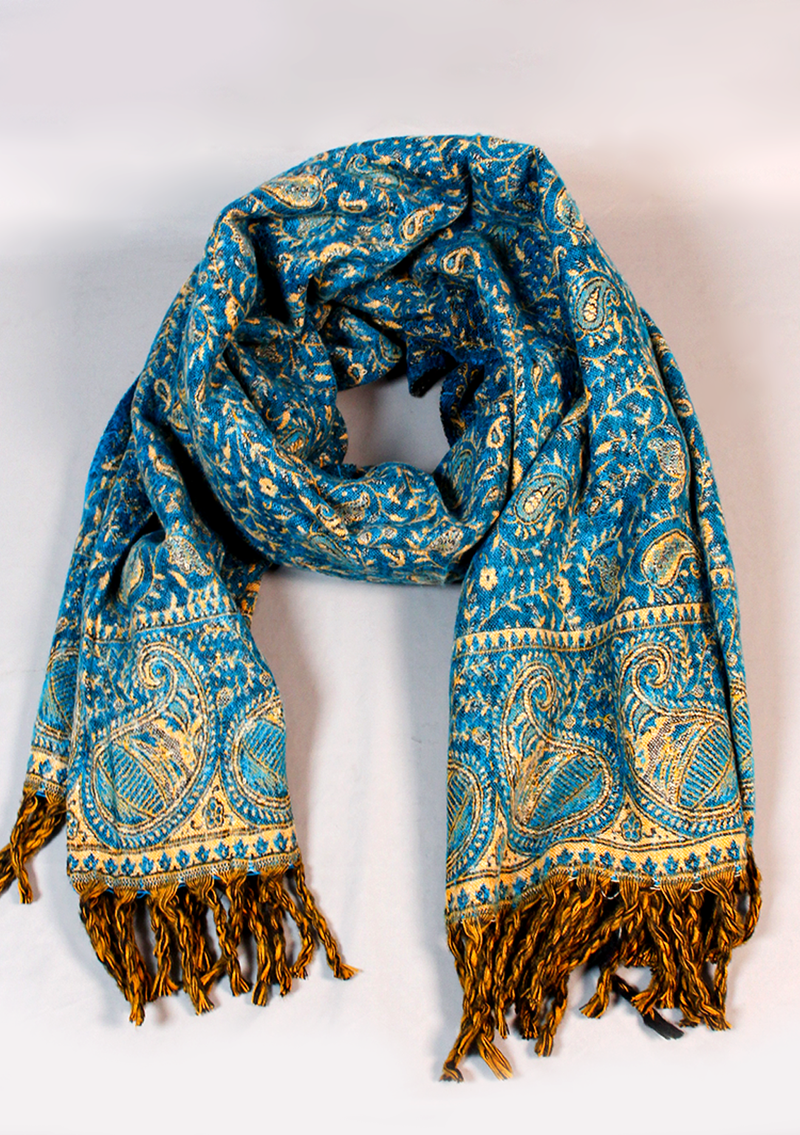Handloomed Mayur Pattern Woolen Shawl
