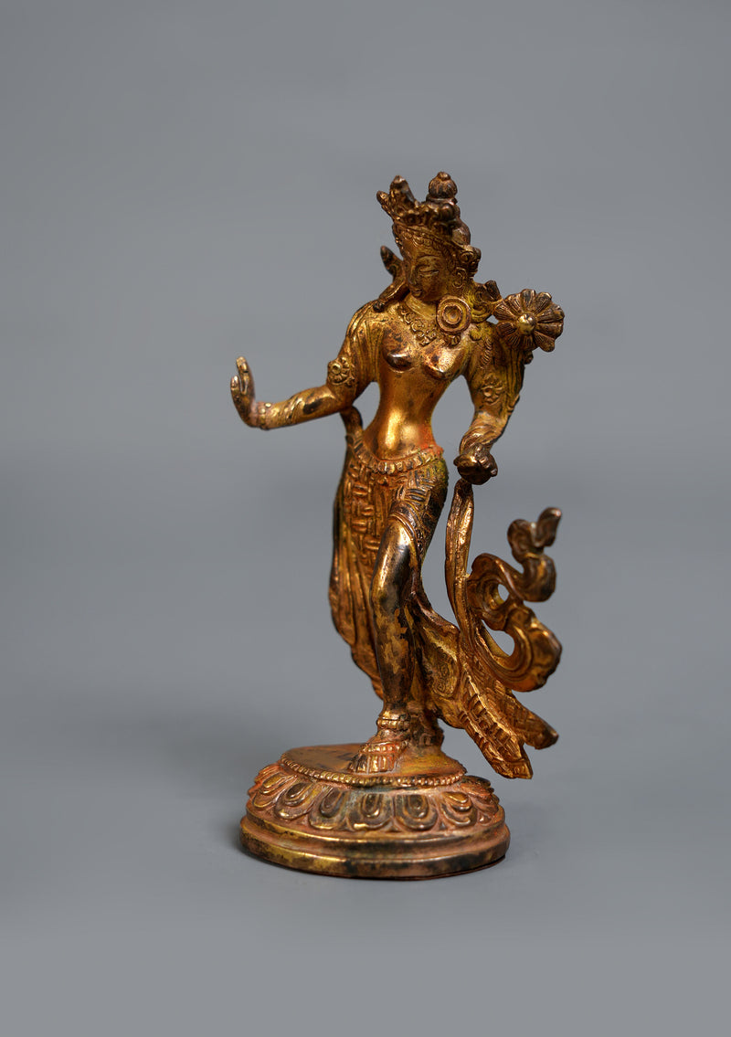 Antique Style Dancing Tara Statue