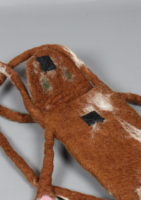 Felt Cat Design Mobile Purse