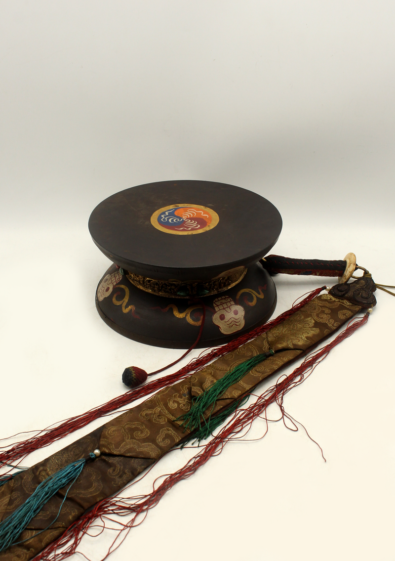 Exclusive Tibetan Buddhist Ritual Chod Drum Damaru
