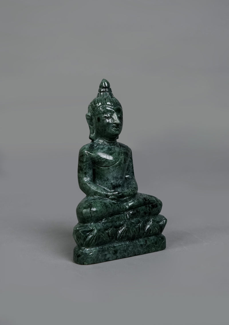 Mini Jade Stone Thai Buddha Statue