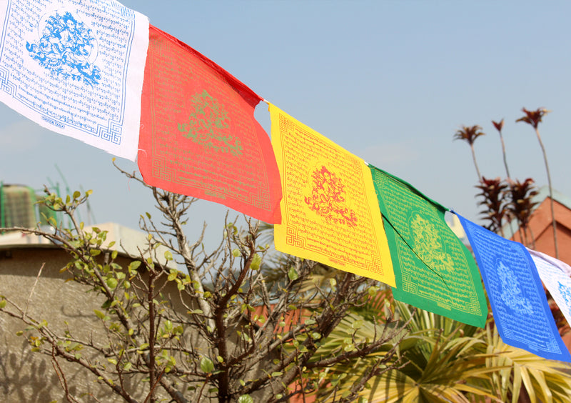 Green Tara Prayer Flags set