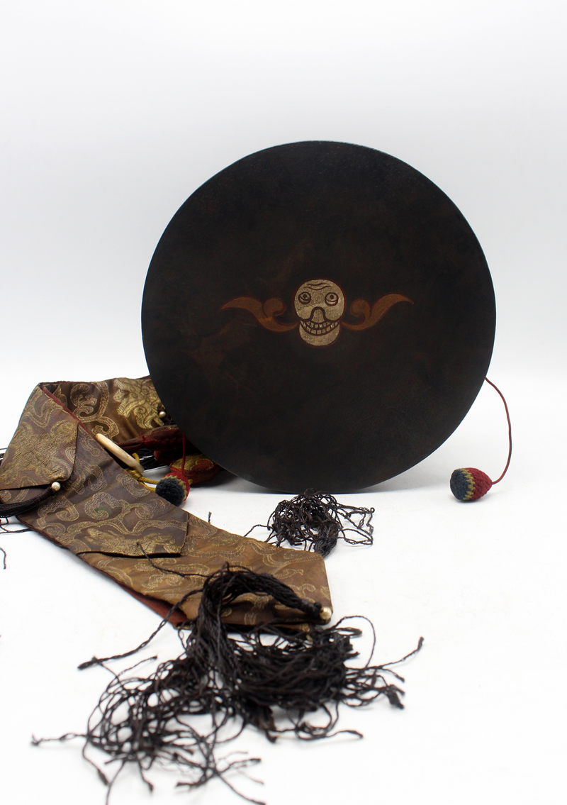 Exclusive Tibetan Antique Chod Drum Damaru