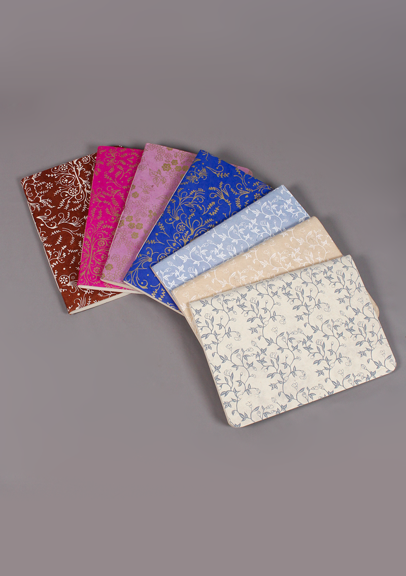 Trailing Floral Design Lokta Paper Journal