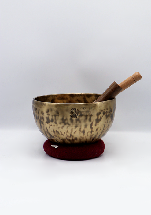 Hand Hammered Tibetan Full Moon Singing Bowl 7.5" - 8.5"