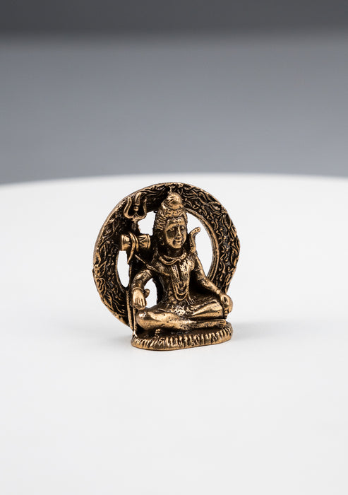 Brass Mini Hindu God Statues 1"