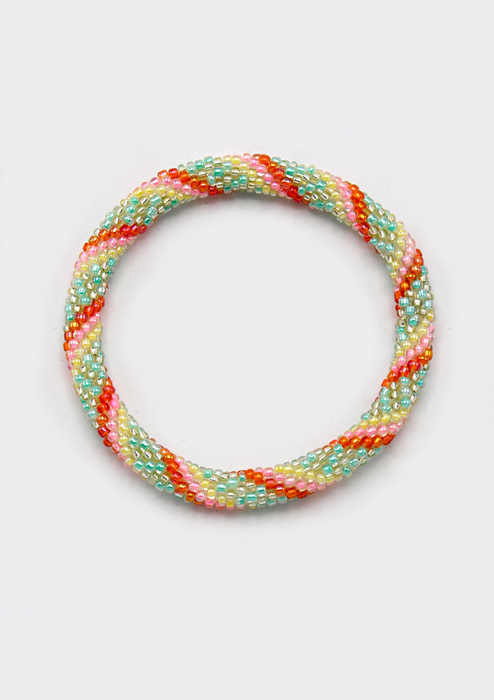 Roll on Beads Purple Yellow Roll Bracelet - NEW BATCH