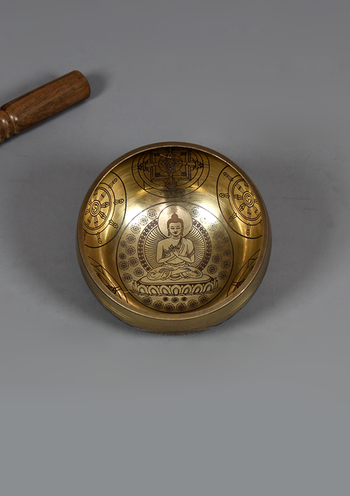 Vairochana Buddha Singing Bowl 4" D