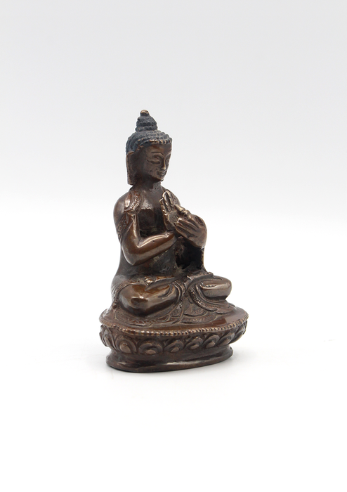 Copper Oxidized Vairochana Buddha Statue 3"