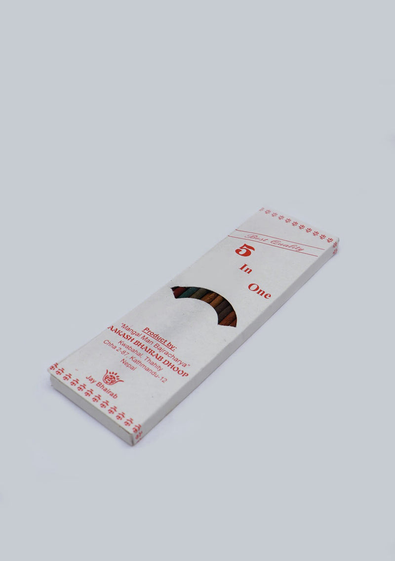 Aakash Bhairab Natural Herbs Dhoop - 5 Different fragrance in 1 pack
