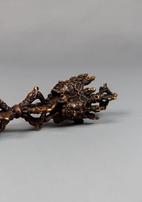 Copper  Oxydized  Phurba/Dagger 6" H