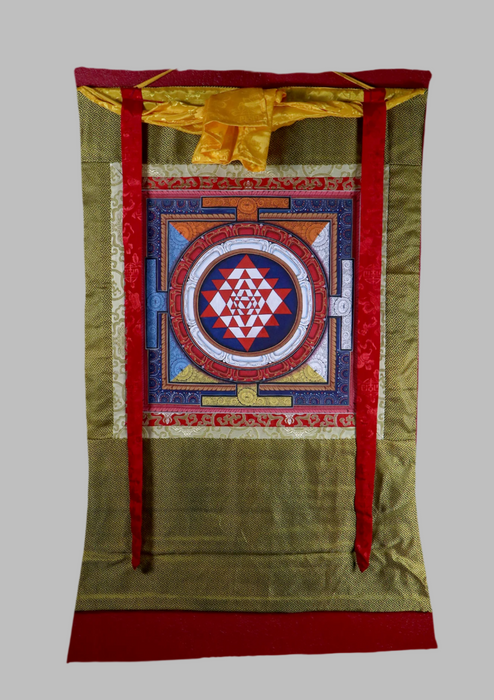 1000‑Armed Avalokiteshvara Brocade Thangka Painting