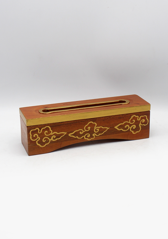 Handcrafted Natural Wooden Tibetan Incense Burner