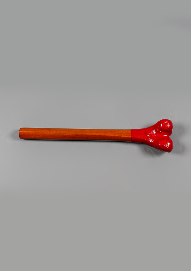 Handcrafted Tibetan Wooden Kangling – Traditional Ritual Trumpet