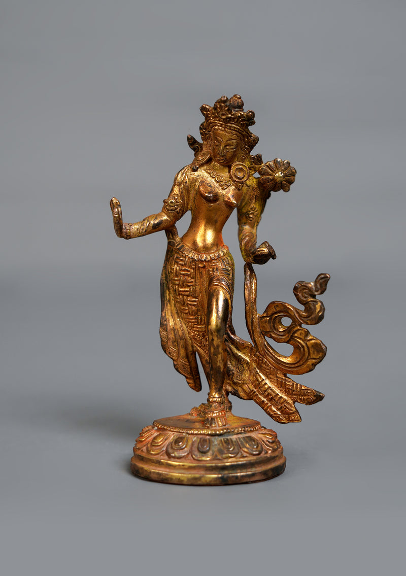 Antique Style Dancing Tara Statue
