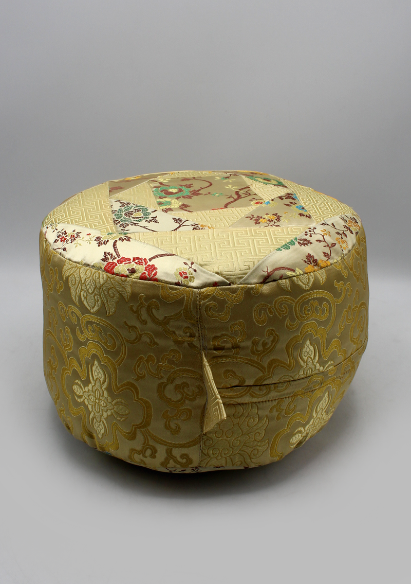 Stuffed Zafu Brocade Meditation Cushion
