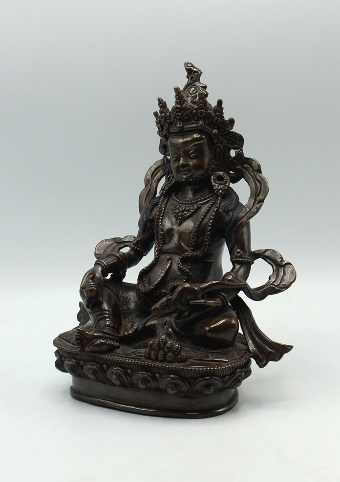 Kubera Oxydized Copper Fine Quality Jambhala Statue