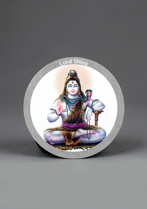 Lord Shiva Round Fridge Magnet