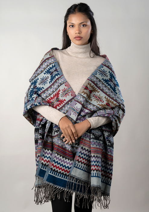 Hand loomed Woolen Shawl Vivek