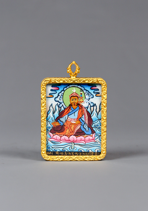 Guru Rinpoche Thangka Amulet Pendant