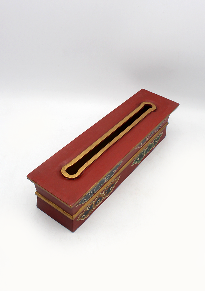 Handcrafted Bhutan arts Wooden Tibetan Incense Burner