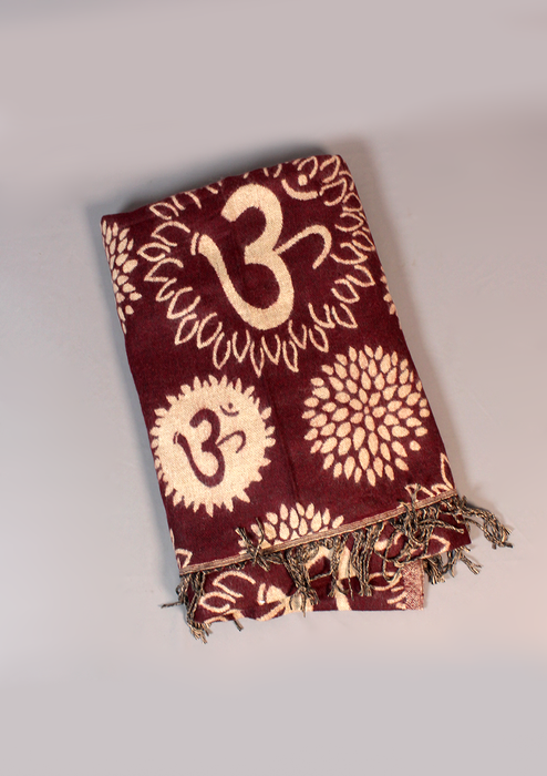 Handloomed OM Woolen Shawl