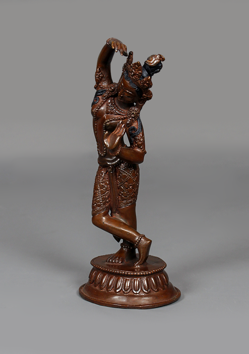 Copper Oxidized Mayadevi Statue 8"H