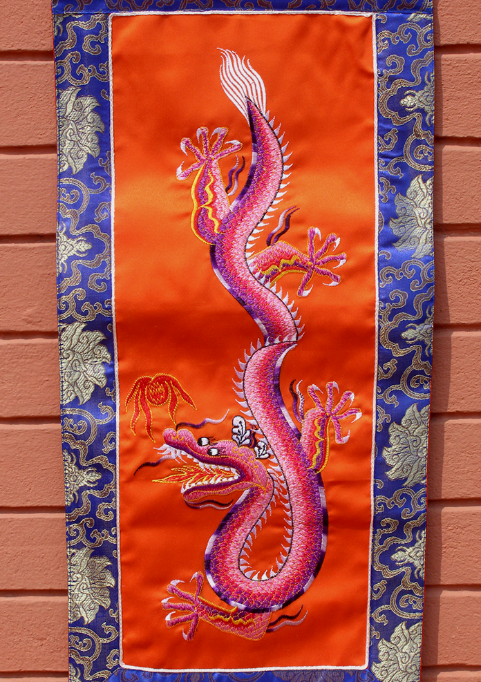 Dragon Embroidery Wall Hanging Banner