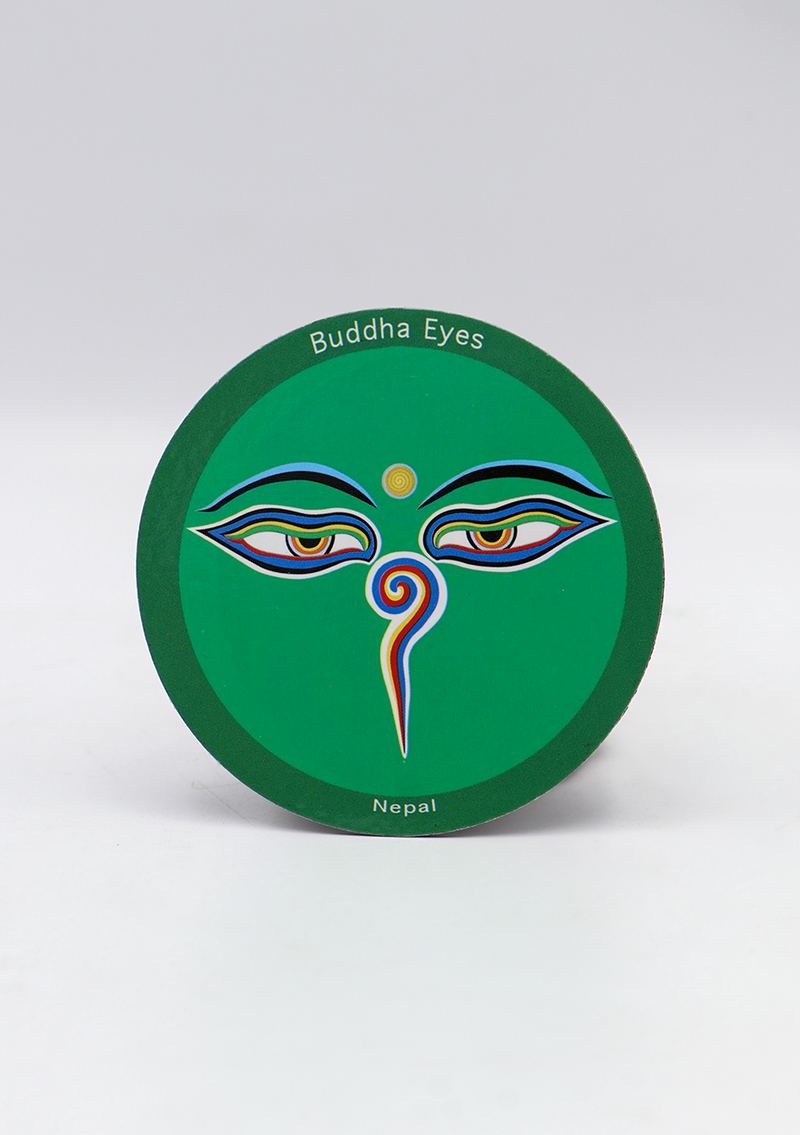 Buddha Eyes Round Fridge Magnets