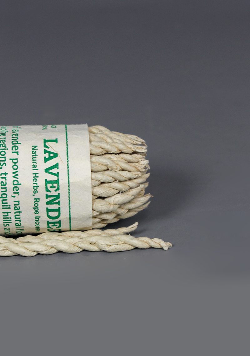 Lavender Natural Herbs Rope Incense