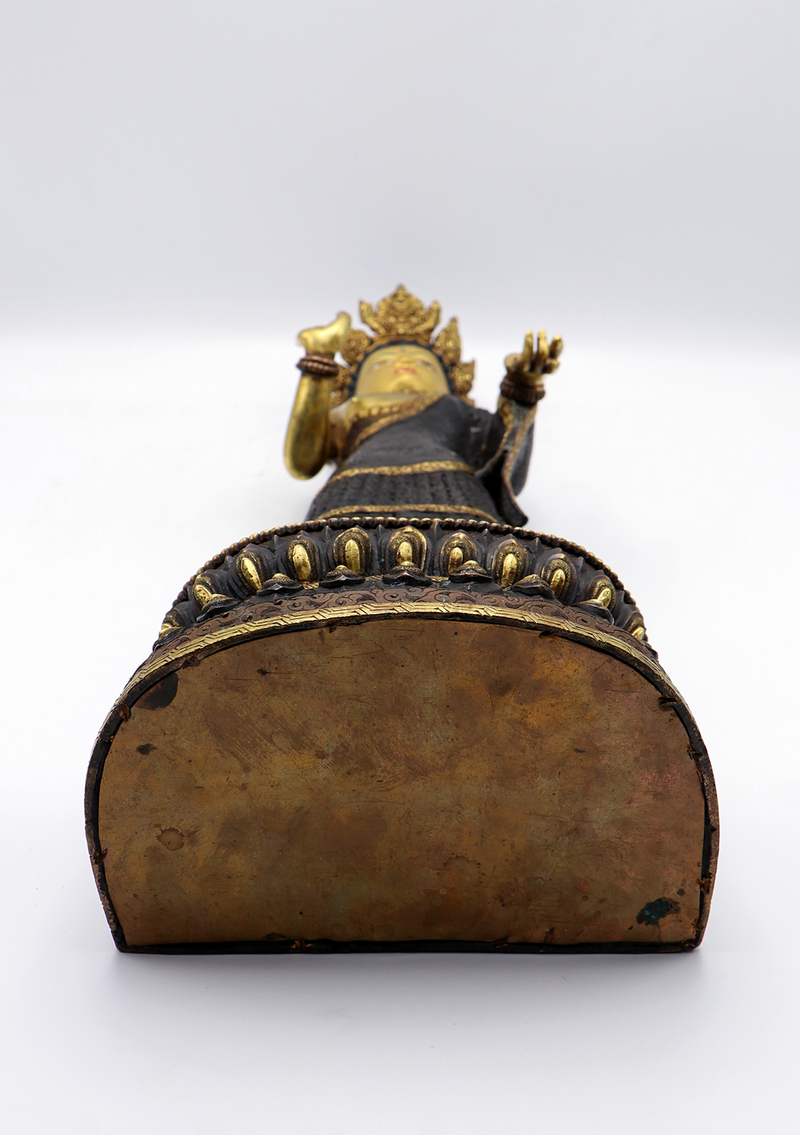 Dipankar Buddha 24 K Gold Copper Statue 19"H