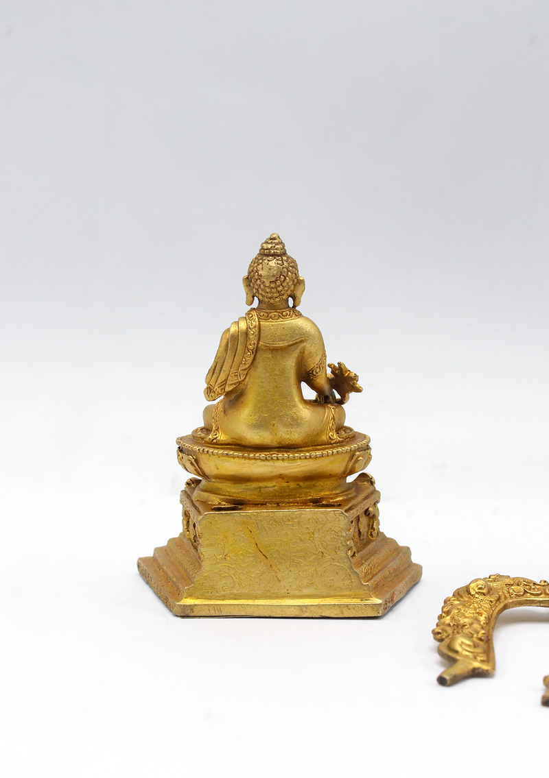 Fully Gold Plated Medicine Buddha Statue