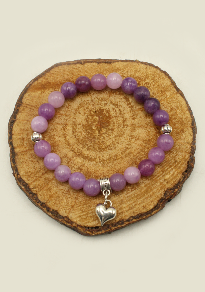 Purple Amethyst  Wrist Mala Bracelet