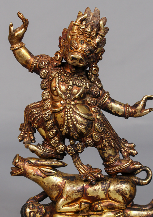 Fully Gold Plated Antique Yamantaka