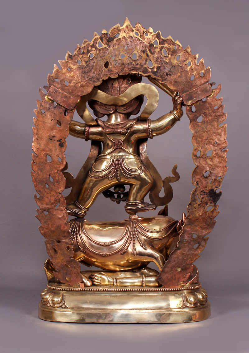 Masterpiece Copper Yamantaka Statue 23" H