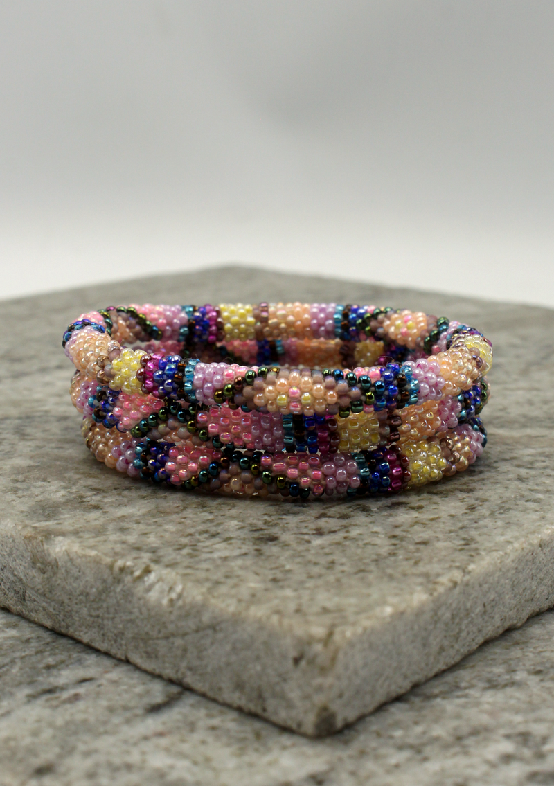 Sunset Bliss Roll-on Beads Bracelet