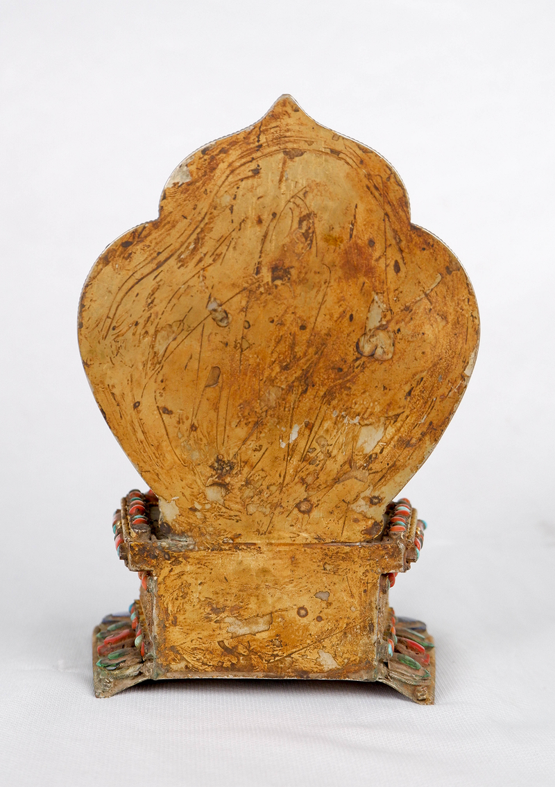 Green Tara  Precious Stone Inlaid  Statue