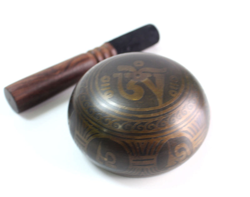 Buddha Eye Etched Tibetan Singing Bowls
